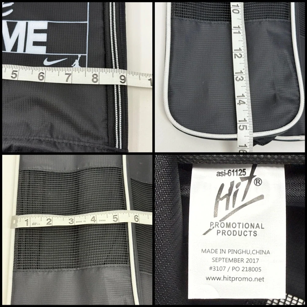 Rare Nike Jordan Makers of the Game Black Shoe Bag Sneaker Carrier Travel Case